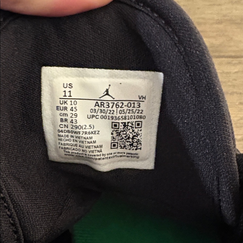 EUC Nike Air [Jordan] Access High-Top Black Verde Green Sneakers Shoes Men's 11 - Picture 12 of 12